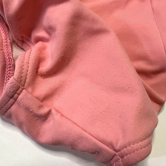 Janie & Jack Baby Girls One Piece Swimsuit 12-18 M Pink Bow Stripes Nautical - Picture 4 of 5